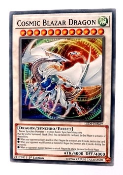 Yu-Gi-Oh Legendary Duelists: Magical Hero:Cosmic Blazar Dragon Trading Card - Image 1