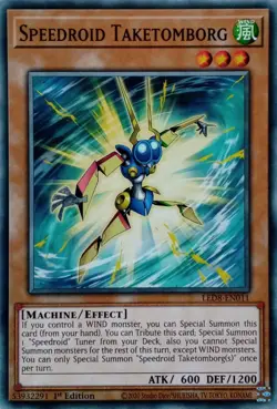 LED8-EN011 SPEEDROID TAKETOMBORG COMMON 1ST EDITION YuGiOh CARD - Image 1