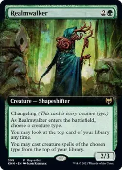MTG English Realmwalker (Extended Art) NM Foil Promos: Buy-A-Box - Image 1