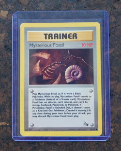 Aerodactyl 16/62, Rare, Fossil, Unlimited, Pokemon Card + Mysterious Fossil - Image 3