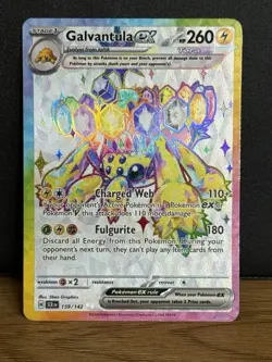 Pokemon TCG Galvantula EX Stellar Crown Ultra Rare Card 159/142 NM/M Condition - Image 3