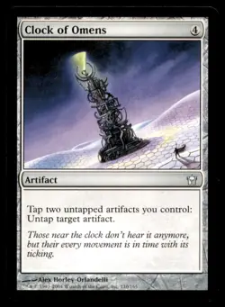MTG Clock of Omens LP Light Play Fifth Dawn [2006] - Image 1