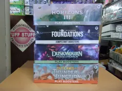 MTG MODERN 3 PLAY + FOUNDATIONS JUMPSTART + DUSKMOURN & OUTLAWS PLAY BOXES - Image 1