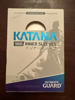 Ultimate Guard Katana Transparent Inner Sleeves (100ct) Standard Size - Image 1