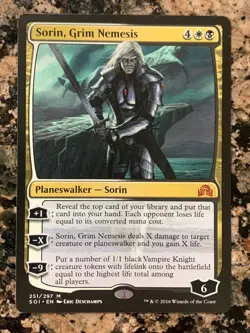 MTG Sorin, Grim Nemesis x1 Shadows Over Innistrad NM - Image 1