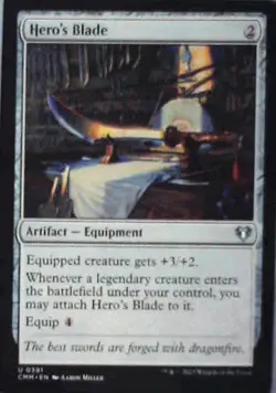 Hero's Blade - Commander Masters: #391, Magic: The Gathering Nm R230 - Image 1