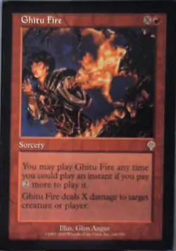 Ghitu Fire - Invasion: #144, Magic: The Gathering Nm R228 - Image 1