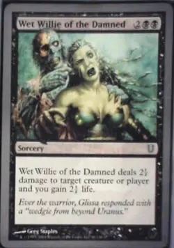 Wet Willie of the Damned - Unhinged: #66, Magic: The Gathering Nm R228 - Image 1