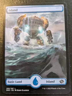 Island (Full Art) 280/287 BRO Land The Brothers' War Magic: The Gathering - Image 1