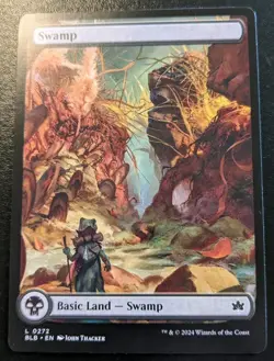 Swamp (Autumn Full Art) 0272 BLB Land Bloomburrow Magic: The Gathering - Image 1