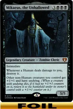 1x - Mikaeus, the Unhallowed - FOIL #173 - Commander Masters - NM MTG - Image 1