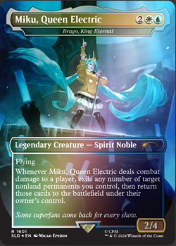 2025 SUPER DROP - SECRET LAIR X HATSUNE MIKU: WINTER DIVA EN FOIL EDITION - Image 3