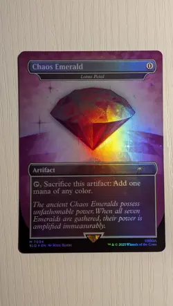 Chaos Emerald (Lotus Petal) Purple 7034 Secret Lair Drop Sonic Bonus MTG NM - Image 1