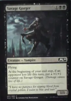 Savage Gorger - Core Set 2020: #291, Magic: The Gathering Nm R217 - Image 1