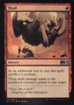 Thud - Core Set 2019: #163, Magic: The Gathering Nm R217 - Image 1