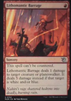 Lithomantic Barrage - March of the Machine: #152, Magic: The Gathering Nm R217 - Image 1