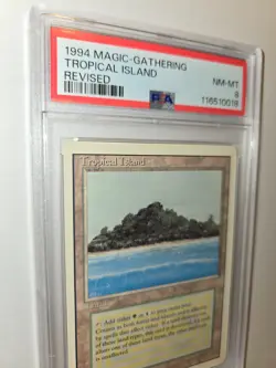 1994 MTG REVISED TROPICAL ISLAND PSA 8 - Image 2