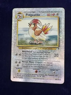 Pokemon TCG Legendary Collection 2002 Reverse Holo Card Pidgeotto 34/110 - Image 1