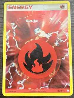 Fire Energy 106/110 Pokemon TCG Holon Phantoms Holo MP - Image 1