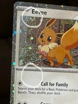 BLEED ERROR SWIRL 3x Eevee SVP 200 Promo Cosmo Swirl Pokemon Destined Rivals NM - Image 3