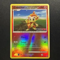 Chimchar 56/100 Reverse Holo Platinum Stamped Burger King Promo 2008 Pokemon TCG - Image 1