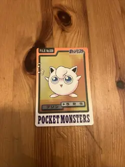 Carddass Jigglypuff File n. 039 Pocket Monsters Giapponese 1997 Bandai Pokemon - Image 1