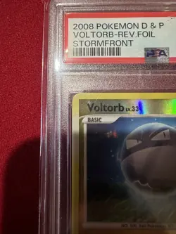 2008 POKEMON DIAMOND & PEARL STORMFRONT #SH3 VOLTORB-REVERSE FOIL PSA 9 pop 59 - Image 3