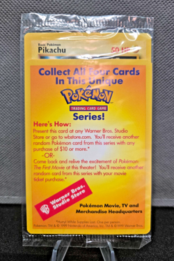 Pokemon Pikachu WOTC Black Star Movie Promo #4 (SEALED) - Image 1