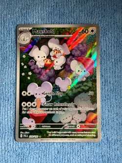 English Pokemon Maushold 226/193 Sv02: Paldea Evolved Holo Illustration Rare IR - Image 3