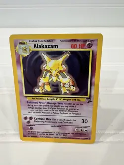 ✨ Pokemon TCG Alakazam Holo Rare Base Set 1/130- Vintage WOTC 1999 - HP 80 - Image 4