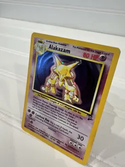 ✨ Pokemon TCG Alakazam Holo Rare Base Set 1/130- Vintage WOTC 1999 - HP 80 - Image 5