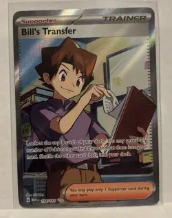 Pokemon TCG Bill's Transfer 194/165 Sv: Scarlet & Violet 151 Ultra Rare Full Art - Image 1