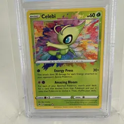 2020 Pokemon SWSH Celebi 009 Vivid Voltage PSA 9 MINT - Image 2