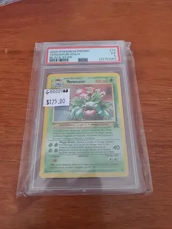 2000 Pokemon Promo Venasaur-Holo Black Star #13 PSA 5 EX G0000542 - Image 1