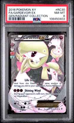 2016 POKEMON XY GENERATIONS RADIANT COLL #RC30 FULL ART/GARDEVOIR EX PSA 8 - Image 1