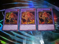 3x Zoroa, the Magistus Verethragna 1st Edition Secret Rare BLMM-EN045 Yu-Gi-Oh! - Image 1