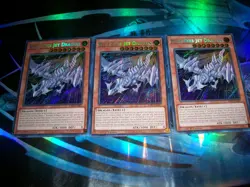 3x Blue-Eyes Jet Dragon 1st Edition Secret Rare RA02-EN017 Yu-Gi-Oh! - Image 1