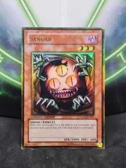 Yugioh Sangan GLD2-EN001 Gold Rare Limited Edition LP - Image 1
