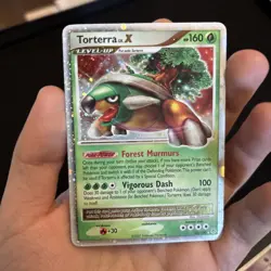 Torterra LV.X 122/130 Ultra Rare Diamond and Pearl Pokemon TCG Card 2007 LP - Image 1