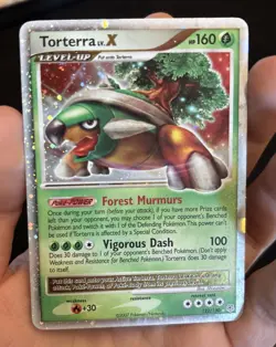 Torterra LV.X 122/130 Ultra Rare Diamond and Pearl Pokemon TCG Card 2007 LP - Image 2