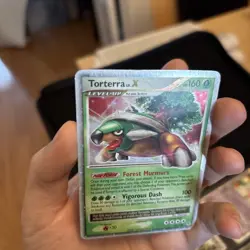Torterra LV.X 122/130 Ultra Rare Diamond and Pearl Pokemon TCG Card 2007 LP - Image 3