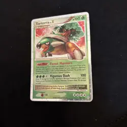 Torterra LV.X 122/130 Ultra Rare Diamond and Pearl Pokemon TCG Card 2007 LP - Image 5