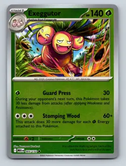 Exeggutor Reverse Holo Mega Evolution #005/132 Pokemon Card - Image 1