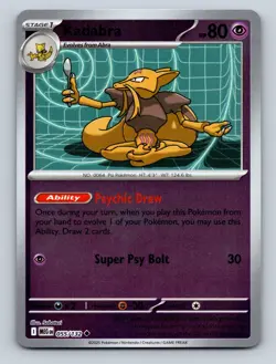 Kadabra Reverse Holo Mega Evolution #055/132 Pokemon Card - Image 1