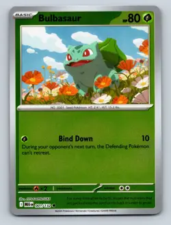 Bulbasaur Reverse Holo Mega Evolution #001/132 Pokemon Card - Image 1
