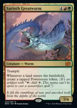 Sarinth Greatwurm x1 NM Magic the Gathering 1x The Brothers' War mtg card - Image 1