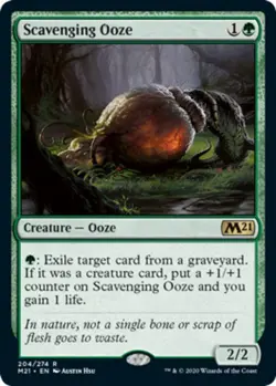 Scavenging Ooze - Foil x1 NM Magic the Gathering 1x Magic 2021 mtg card - Image 1
