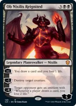 Ob Nixilis Reignited x1 NM Magic the Gathering 1x Commander 2021 mtg card - Image 1