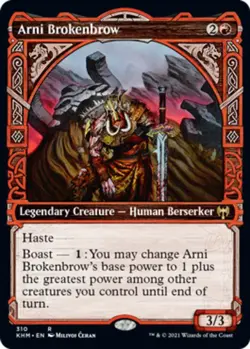 Arni Brokenbrow - Foil - Showcase x1 NM Magic the Gathering 1x Kaldheim mtg card - Image 1