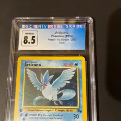 CGC 8.5 Articuno 1999 Fossil 1st Edition 2/62 Holo WOTC Pokemon Card 🥶 - Image 2